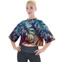 Tropic leaves Mock Neck Tee View1