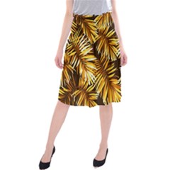 Golden Leaves Midi Beach Skirt by goljakoff