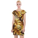 Golden leaves Cap Sleeve Bodycon Dress View1