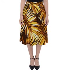 Golden Leaves Classic Midi Skirt by goljakoff