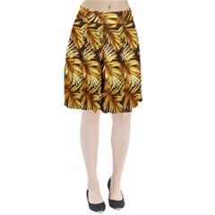 Golden Leaves Pleated Skirt by goljakoff