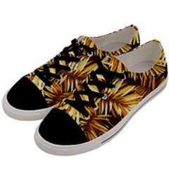 Golden Leaves Men s Low Top Canvas Sneakers by goljakoff