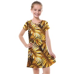 Golden Leaves Kids  Cross Web Dress by goljakoff