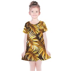 Golden Leaves Kids  Simple Cotton Dress by goljakoff