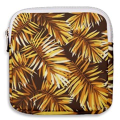 Golden Leaves Mini Square Pouch by goljakoff