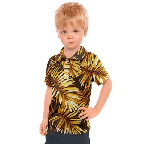 Golden Leaves Kids  Polo Tee by goljakoff