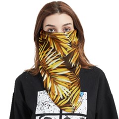 Golden Leaves Face Covering Bandana (triangle)