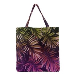 Purple Leaves Grocery Tote Bag by goljakoff