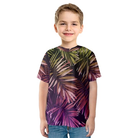 Purple Leaves Kids  Sport Mesh Tee by goljakoff