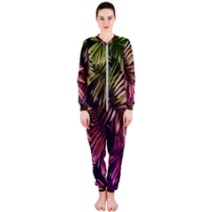 Purple Leaves Onepiece Jumpsuit (ladies)  by goljakoff