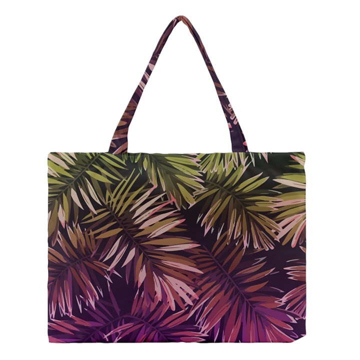 Purple leaves Medium Tote Bag