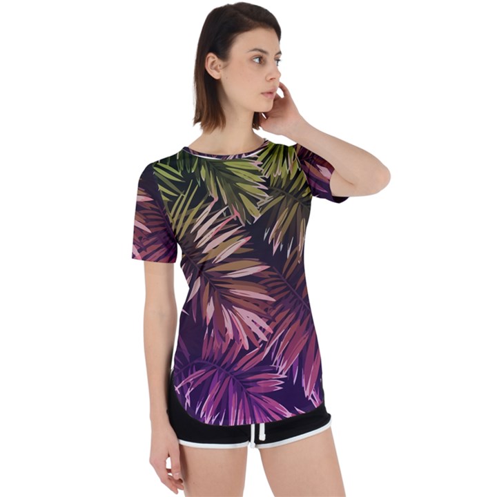 Purple leaves Perpetual Short Sleeve T-Shirt