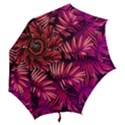 Pink leaves Hook Handle Umbrellas (Small) View2