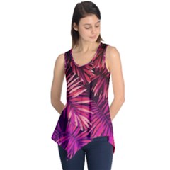 Pink Leaves Sleeveless Tunic by goljakoff