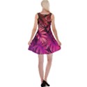 Pink leaves Reversible Velvet Sleeveless Dress View2