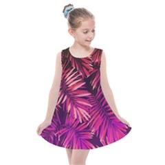 Pink leaves Kids  Summer Dress