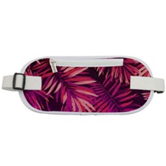 Pink Leaves Rounded Waist Pouch by goljakoff