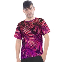 Pink Leaves Men s Sport Top by goljakoff