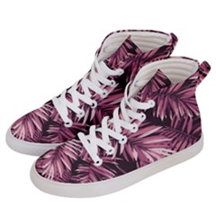 Rose Leaves Women s Hi-top Skate Sneakers by goljakoff