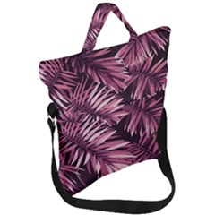 Rose Leaves Fold Over Handle Tote Bag by goljakoff