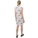 American Football Ball Motif Print Pattern Sleeveless Shirt Dress View2