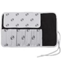 American Football Ball Motif Print Pattern Pen Storage Case (S) View2