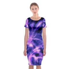 Plasma Hug Classic Short Sleeve Midi Dress by MRNStudios