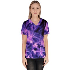 Plasma Hug Women s V-neck Scrub Top by MRNStudios