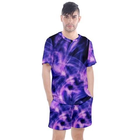 Plasma Hug Men s Mesh Tee And Shorts Set by MRNStudios