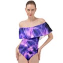 Plasma Hug Off Shoulder Velour Bodysuit  View1