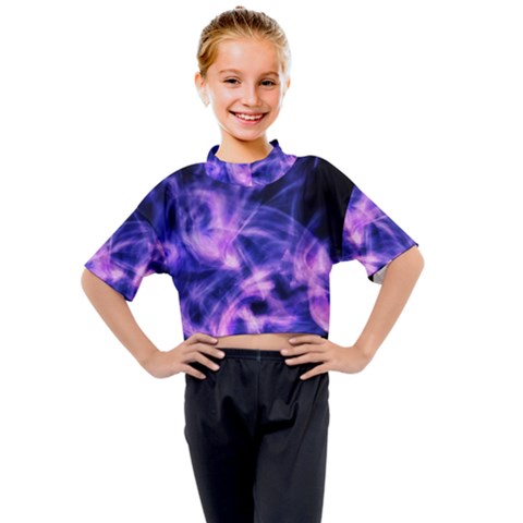 Plasma Hug Kids Mock Neck Tee by MRNStudios