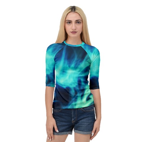 Glow Bomb  Quarter Sleeve Raglan Tee by MRNStudios