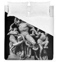 Laocoon Sculpture Over Black Duvet Cover (Queen Size) View1