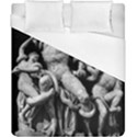 Laocoon Sculpture Over Black Duvet Cover (California King Size) View1