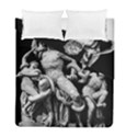 Laocoon Sculpture Over Black Duvet Cover Double Side (Full/ Double Size) View1