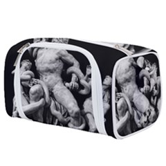 Laocoon Sculpture Over Black Toiletries Pouch