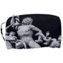 Laocoon Sculpture Over Black Toiletries Pouch View3