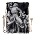 Laocoon Sculpture Over Black Drawstring Bag (Large) View1