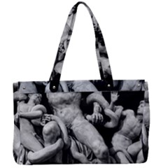 Laocoon Sculpture Over Black Canvas Work Bag