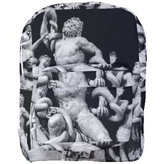 Laocoon Sculpture Over Black Full Print Backpack