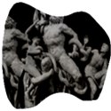 Laocoon Sculpture Over Black Velour Head Support Cushion View3