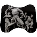 Laocoon Sculpture Over Black Head Support Cushion View1