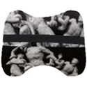 Laocoon Sculpture Over Black Head Support Cushion View2