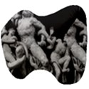 Laocoon Sculpture Over Black Head Support Cushion View4