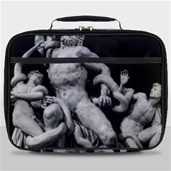 Laocoon Sculpture Over Black Full Print Lunch Bag