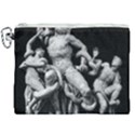 Laocoon Sculpture Over Black Canvas Cosmetic Bag (XXL) View1