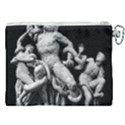 Laocoon Sculpture Over Black Canvas Cosmetic Bag (XXL) View2