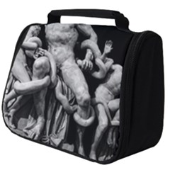 Laocoon Sculpture Over Black Full Print Travel Pouch (Big)