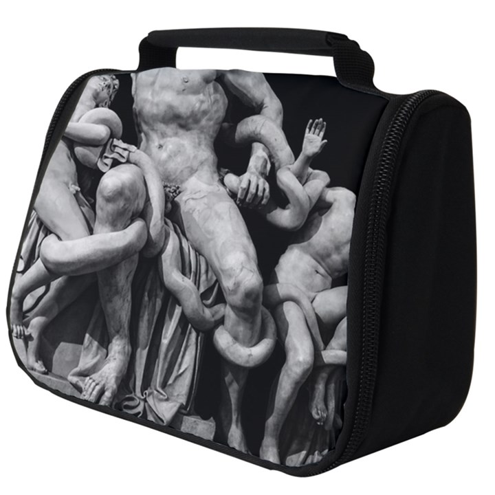 Laocoon Sculpture Over Black Full Print Travel Pouch (Big)