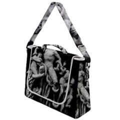 Laocoon Sculpture Over Black Box Up Messenger Bag